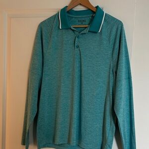 Rhone Aqua Long Sleeve Polo